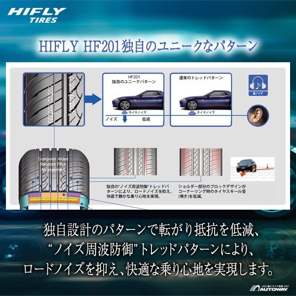 ●新品 4本セット HIFLY ハイフライ HF201 205/60R16インチ_画像4
