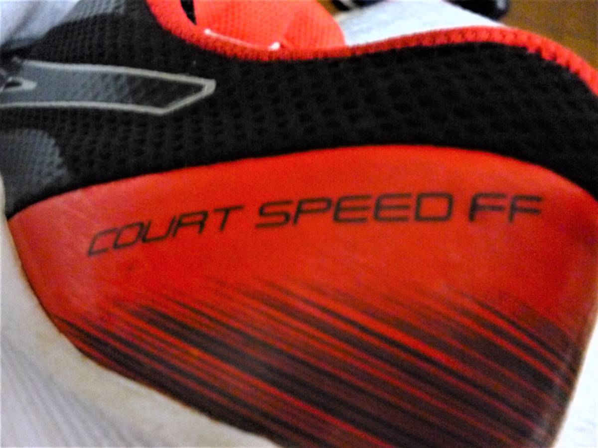 即決・送料込★asics アシックス★テニスシューズ オールコート COURT SPEED FF コートスピード 1041A092.001★黒ｘ赤 US9.5(27.5㎝)_画像4