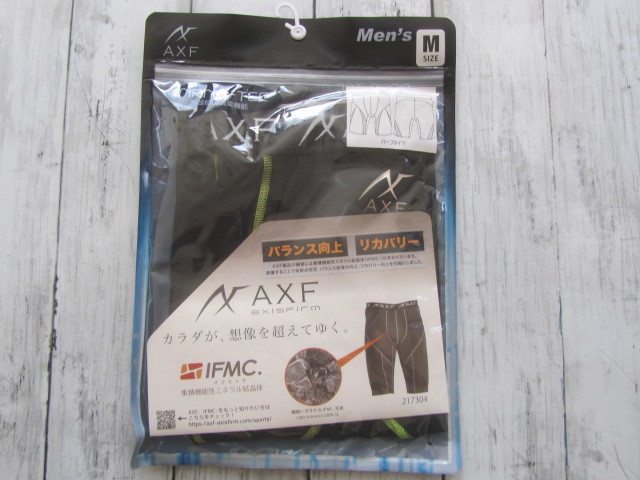 新品 訳有り AXF アクセフ ハーフタイツ スポーツインナー アンダーウェア IFMC. イフミック レギンス L リカバリー 抗菌消臭 完売_画像2