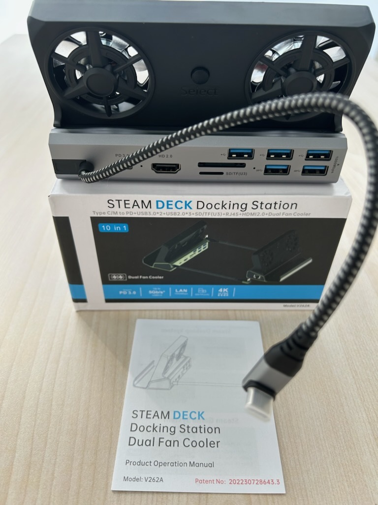 Steam deck ROG ALLY用 TVドック 放熱ファン付き ドッキングステーション HDMI 2.0 ポート4K/1080P USB-C ゲーミング switch_画像5