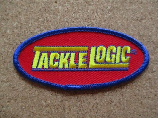 90s TACKLE LOGIC タックルロジック ビンテージ 刺繍 ワッペン /釣り バス ブラックバス フィッシング アメリカ USA パッチ BB_画像1