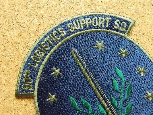 90s USAF 90TH LOGISTICS SUPPORT SQ FOREVER VIGILANTパッチ刺繍ワッペン/米軍ミリタリーARMYアメリカ軍ビンテージUSA腕章AIR FORCE部隊章_画像4