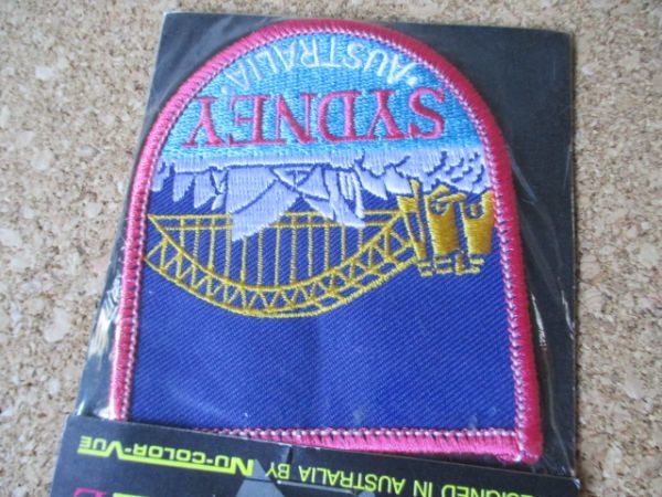 80s オーストラリア シドニー ワッペン/NCV オペラハウスSYDNEYビンテージ旅行パッチVINTAGE観光アップリケPATCH土産AUSTRALIA留学 D18_画像4