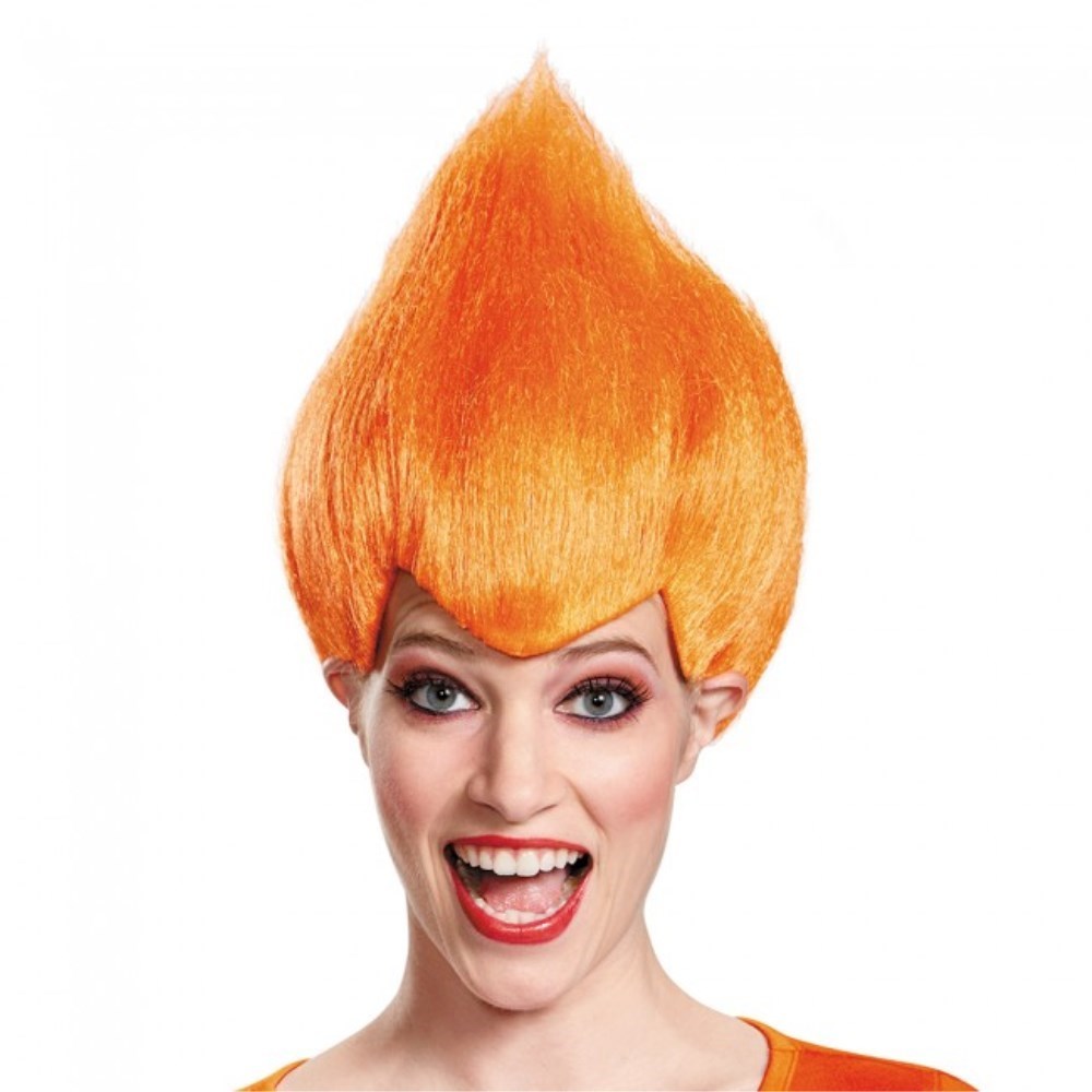 ワッキー　トロールズ　ウィッグ　オレンジ　大人用　Orange Wacky Wig - Adult　コスプレ_画像1