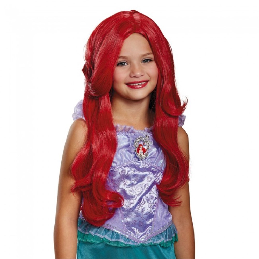  Ariel Deluxe парик детский Little Mermaid костюмированная игра 
