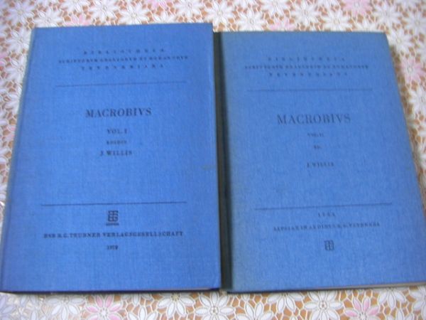 洋書 トイブナー古典叢書 MACROBIVS マクロビウス 全2冊揃 B12_画像1