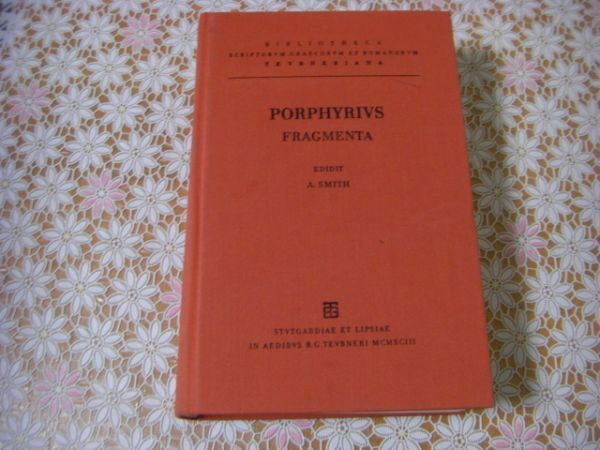 洋書 Andrew Smith、Porphyrii Philosophi fragmenta Bibliotheca Teubneriana トイブナー古典叢書 B10_画像1