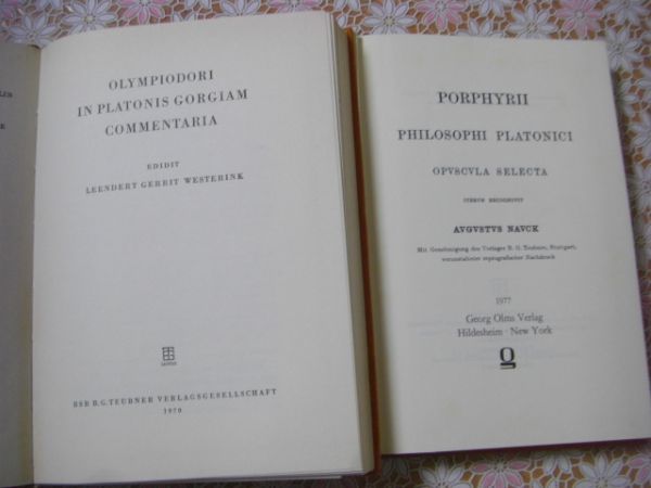 洋書 Bibliotheca Teubneriana トイブナー古典叢書 6冊 Olympiodorvs、Marivs Victorinvs、Boetivs、Aristoteles 他 B6_画像9