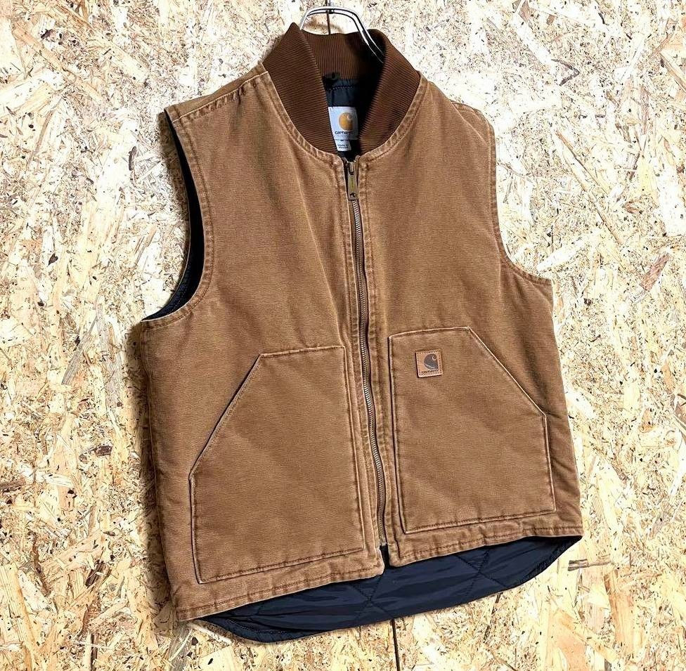 美品 90's カーハート Carhartt ダックベスト ヴィンテージ M 美品 90's カーハート Carhartt ダックベスト ヴィンテージ M