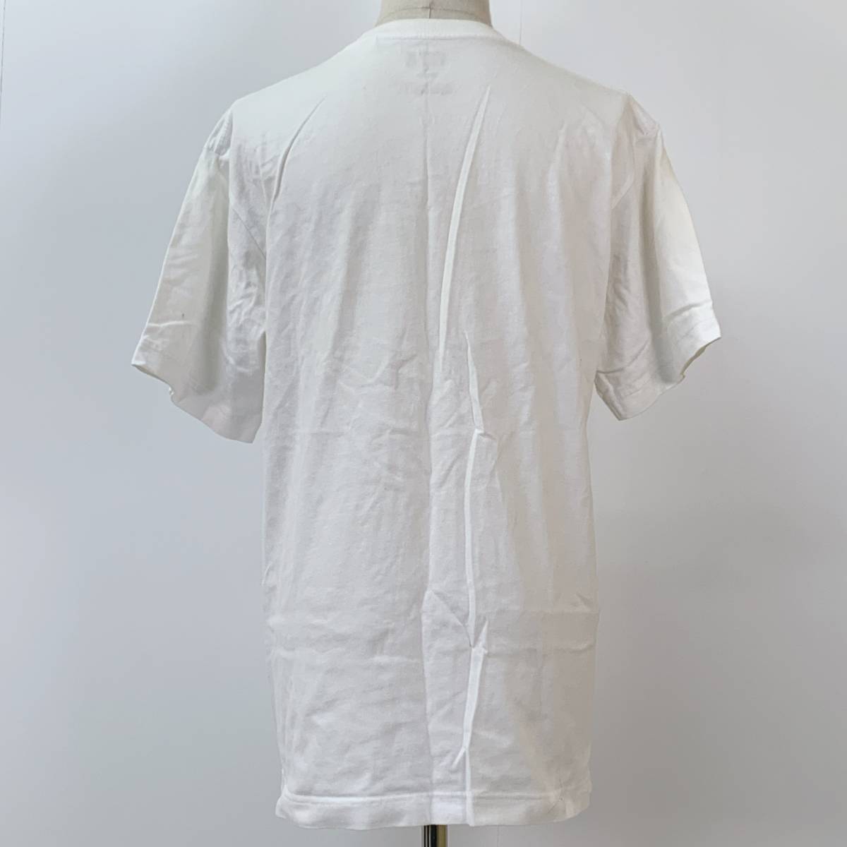S654 UNIQLO ユニクロ ユニセックス Tシャツ 半袖 人気 M 白 綿100% 万能 シンプルデイリーカジュアル 前プリント ドラゴンボール _画像3