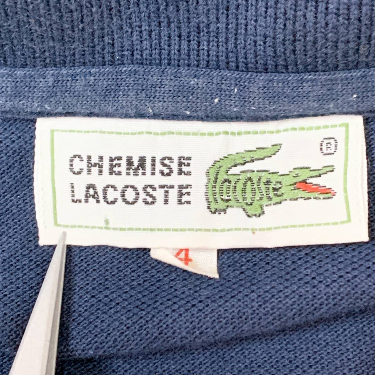 S681 CHENISE LACOSTE メンズ ポロシャツ 半袖 男前 ネイビー（紺）無地 綿100% 万能 クール シンプルデイリーカジュアル _画像8