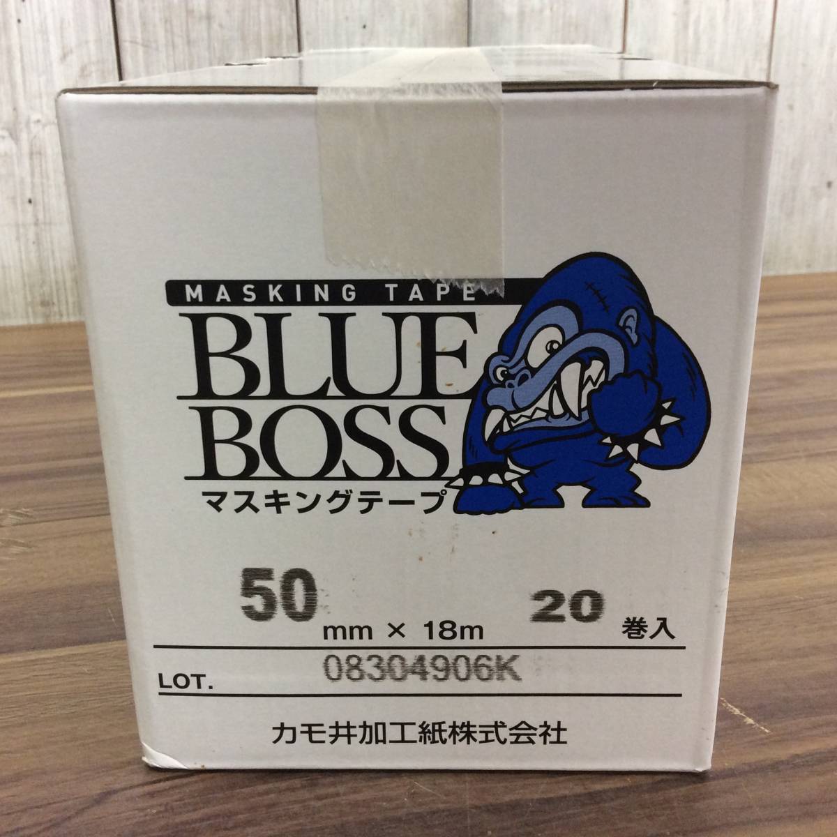 【WH-8552】未使用 KAMOI カモイ マスキングテープ BLUE BOSS 50ｍｍ×18ｍ×20巻_画像2