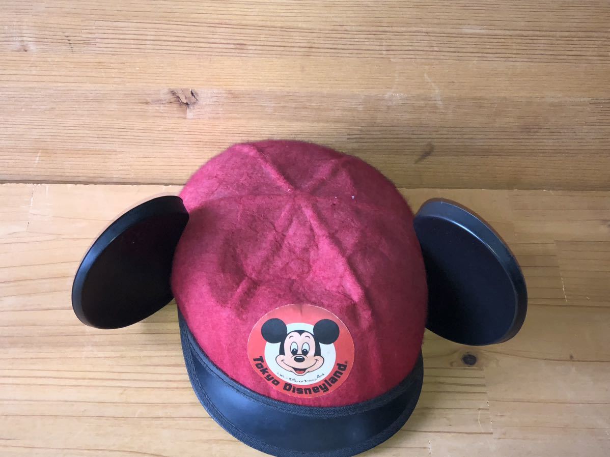 新品　未使用　当時　Mickey Mouse Disney ミッキー　ディズニー　雑貨　vintage retoro 昭和レトロ　帽子 東京ディズニーランド　開園_画像2