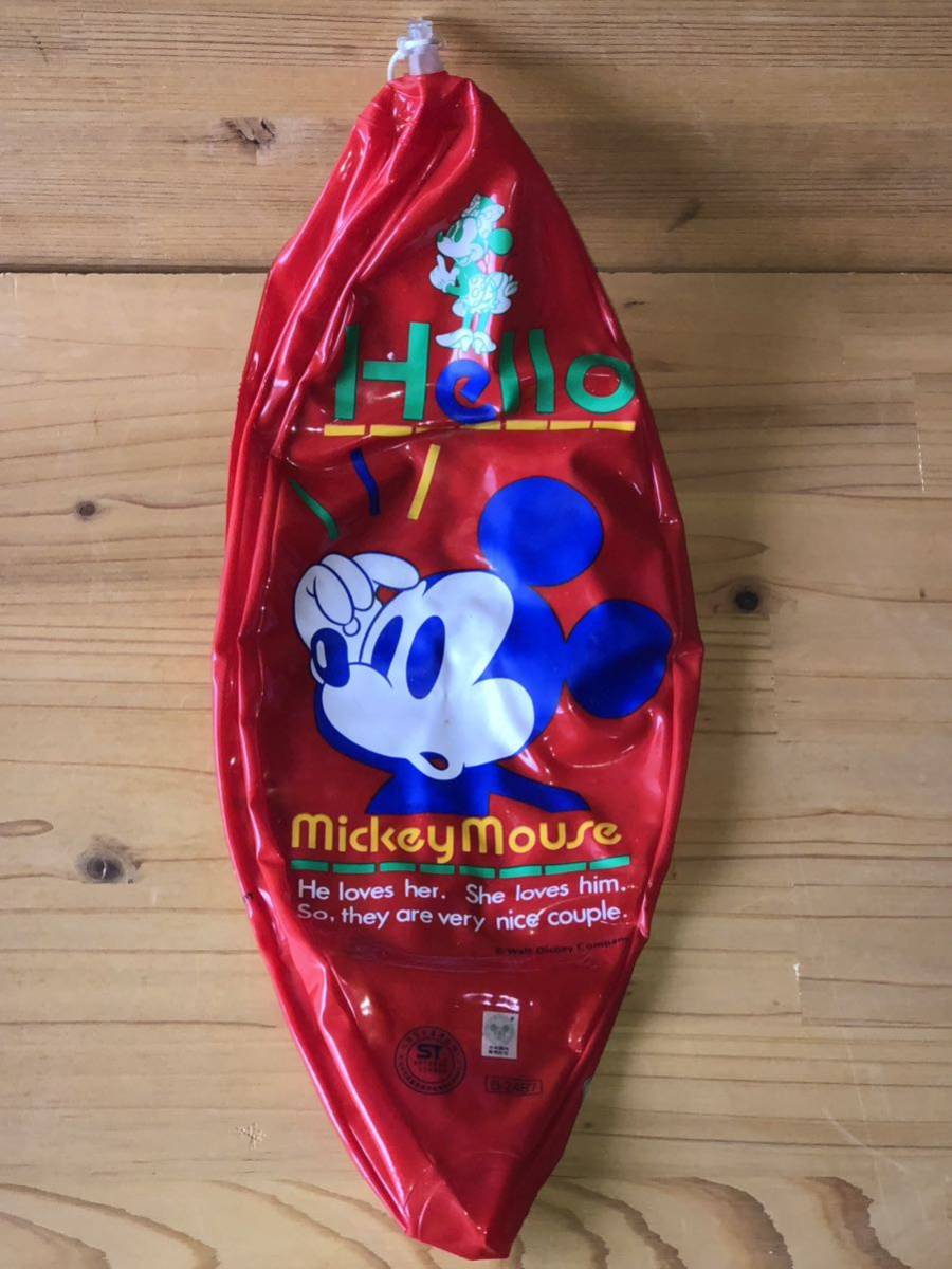 新品　未使用　当時　中嶋製作所　Mickey Mouse Disney ミッキー　ディズニー　雑貨　vintage retoro 昭和レトロ　ビーチボール_画像1