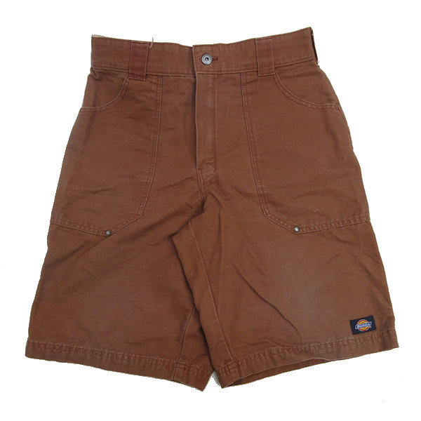 z■ディッキーズ/Dickies ハーフパンツ/ワークパンツ【32】茶系/MENS/180【中古】■_画像1