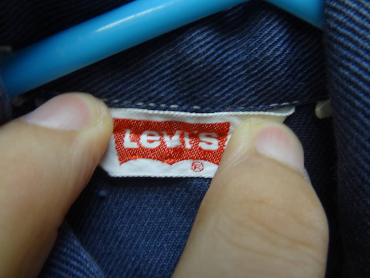 全国送料無料 アメリカ USA古着 ビンテージ リーバイス Levi's 子供服 キッズ 男&女の子 ブルーグレー色 デニムジャケット Ｇジャン 120(6)_画像2