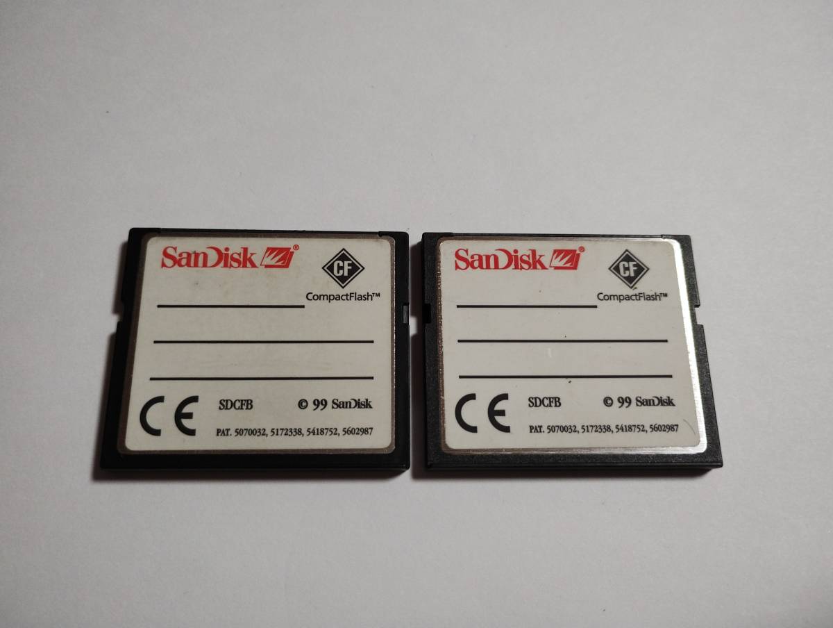 2枚セット　64MB　メガバイト　SanDisk　CFカード　フォーマット済み　コンパクトフラッシュ　メモリーカード_画像2