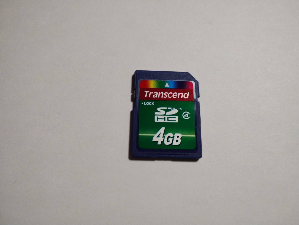 4GB　SDHCカード　Transcend　フォーマット済み　メモリーカード　SDカード_画像1