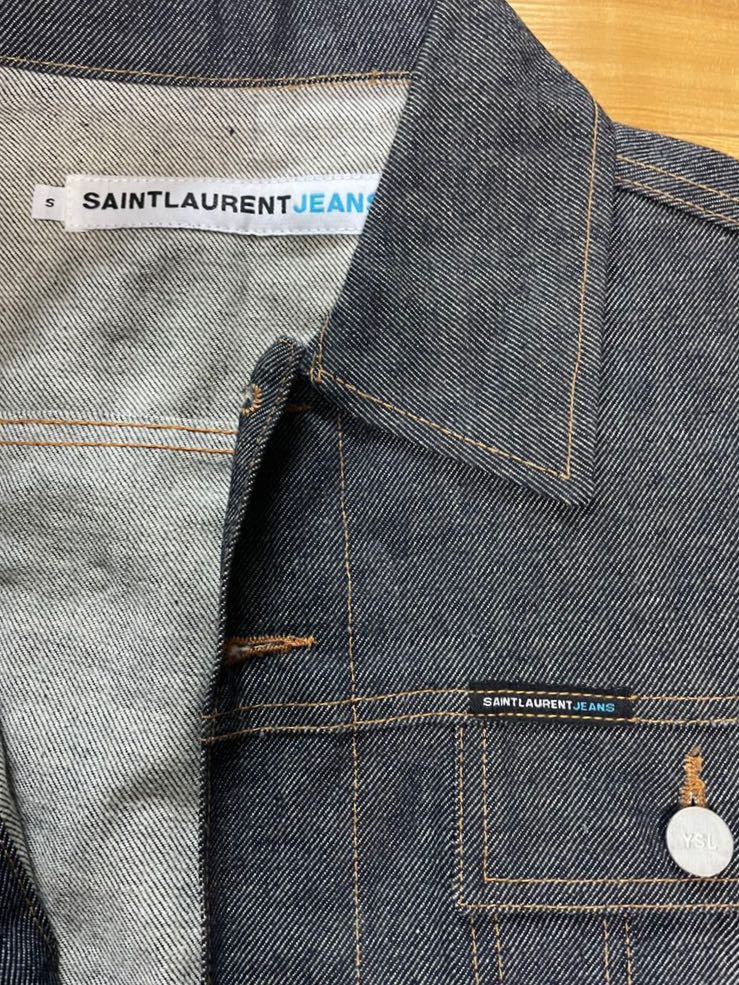 国内正規品 SAINTLAURENT JEANS サンローランジーンズ デニムジャケット S サイズ YSL / ジージャン_画像2