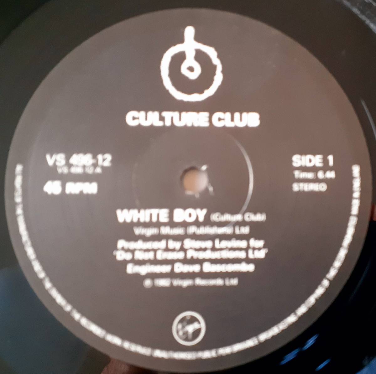 Culture Club　カルチャー・クラブ　White Boy (6:44 version)　UK盤 12”シングルレコード_画像5
