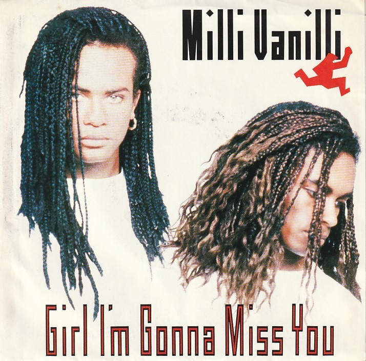 良盤　Milli Vanilli　ミリ・ヴァニリ　Girl I'm Gonna Miss You / All Or Nothing (Remix)　US盤 オリジナル 7” シングルレコード_画像1