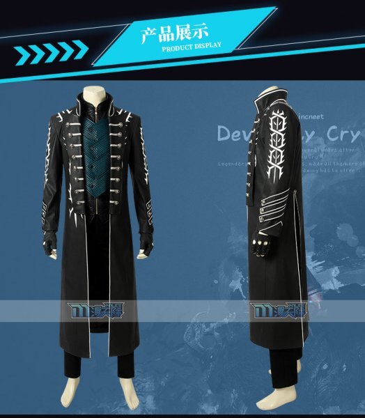 xd586工場直販 高品質 実物撮影 Devil May Cry 5 デビル メイ クライ5 バージル Vergil コスプレ衣装_画像2