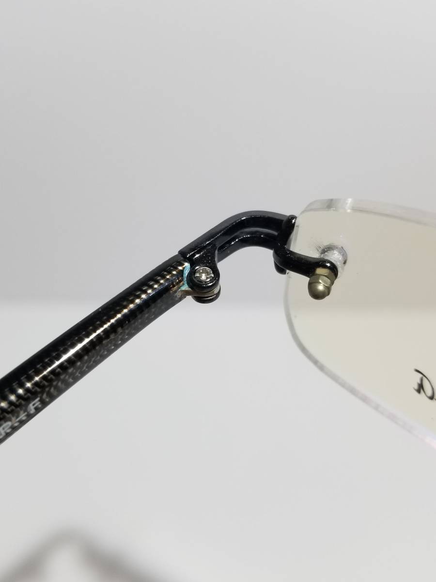 未使用 眼鏡 メガネフレーム WASEDA WS-1301P チタン 金属フレーム スクエア型 フチなし 軽量 男女兼用 メンズ レディース 53口17-140_画像7