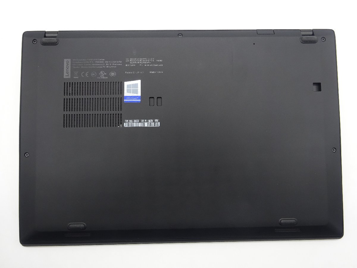 Lenovo ThinkPad X1Carbon 20KG-SBXL00 第8世代CPU i5-8250U 1.6GHz/8GB/SSD256GB/14インチ フルHD/無線LAN_画像3