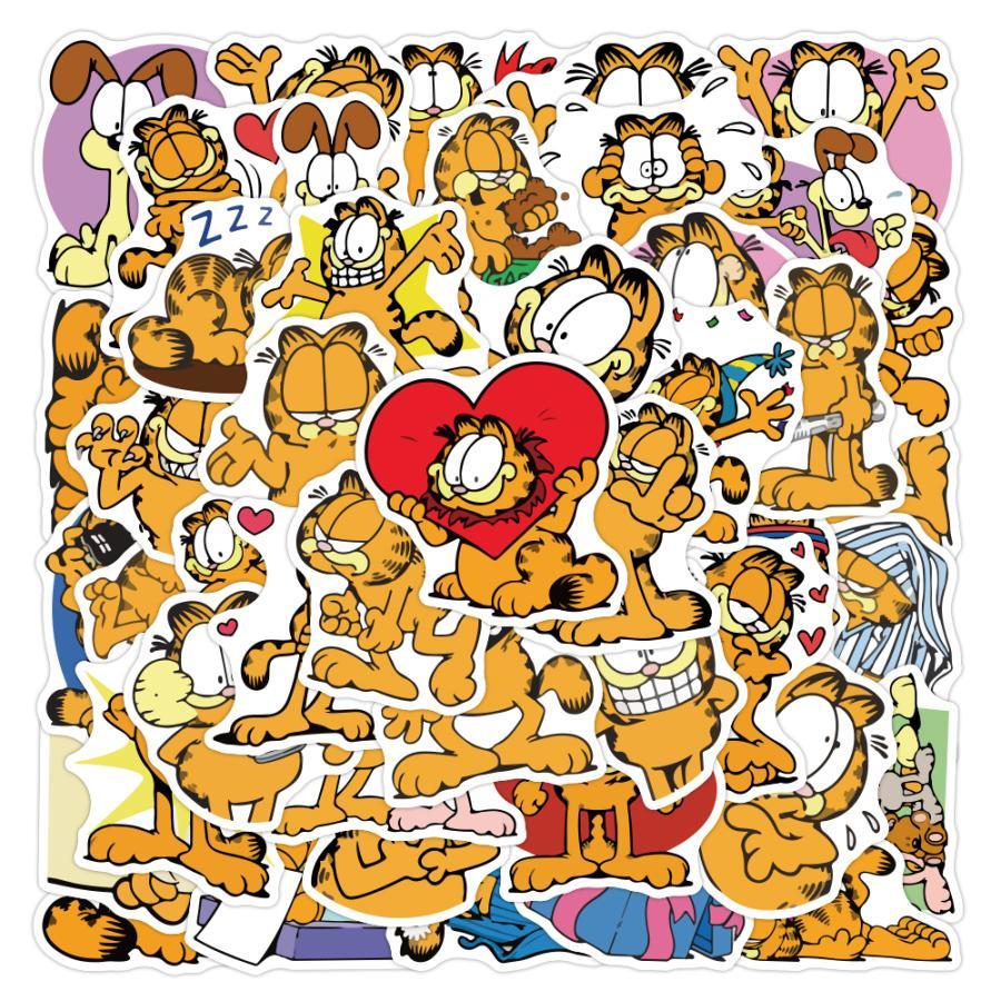 ガーフィールド　Garfield　アメ コミ　人気アニメ　シール　ステ ッカー50枚J_画像1
