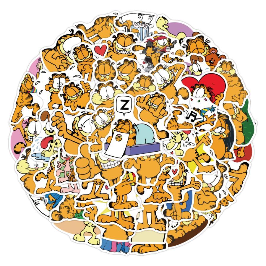 ガーフィールド　Garfield　アメ コミ　人気アニメ　シール　ステ ッカー50枚J_画像2