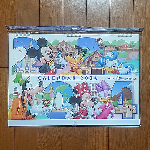 東京ディズニーリゾート 2024年版 壁掛けカレンダー 未使用新品_画像1