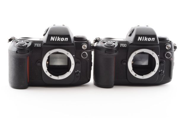 [Rank:J] Nikon F100 Body AF SLR FIlm Camera ボディ 2台まとめて AF一眼レフ フィルムカメラ / ニコン 現状 ジャンク #7207_画像1