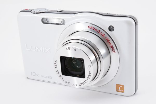 [Rank:AB] Panasonic Lumix DMC-SZ7 White Compact Digital Camera ホワイト 白 コンパクトデジタルカメラ / パナソニック 動作良好 #6114_画像2