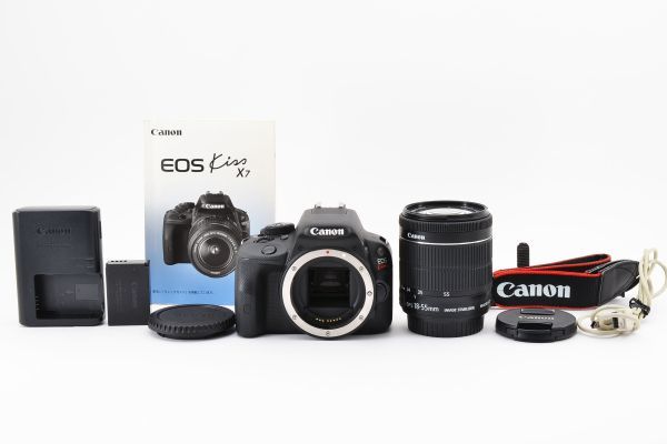 [Rank:AB] Canon EOS kiss X7 ボディ+ EF-S 18-55mm F3.5-5.6 IS STM SLR Digital Camera デジタル一眼レフ カメラ 動作確認済 ※1 #9963_画像1