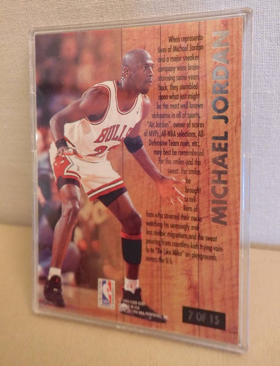 【USA★Michael Jordan★マイケルジョーダン】1994年トレーディングカード★FLEER ULTRA 7/15★AIR★NBAシカゴブルズ★ケース入り_画像6