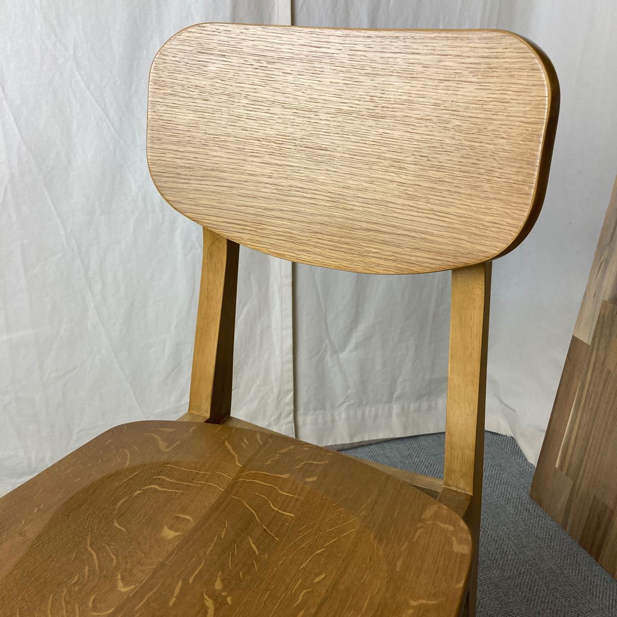 【送料無料】RAC-3329NA Rasic Chair ダイニングチェア 木製 天然木 食卓椅子 イス 椅子 幅380×奥行480×高さ780mm_画像7