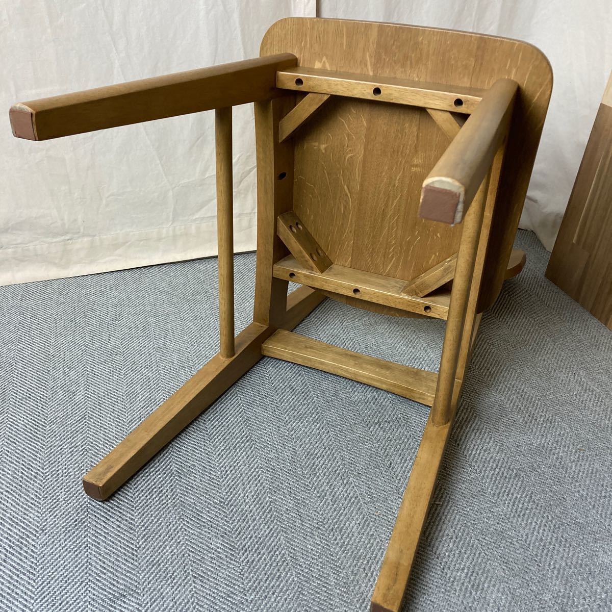 【送料無料】RAC-3329NA Rasic Chair ダイニングチェア 木製 天然木 食卓椅子 イス 椅子 幅380×奥行480×高さ780mm_画像8