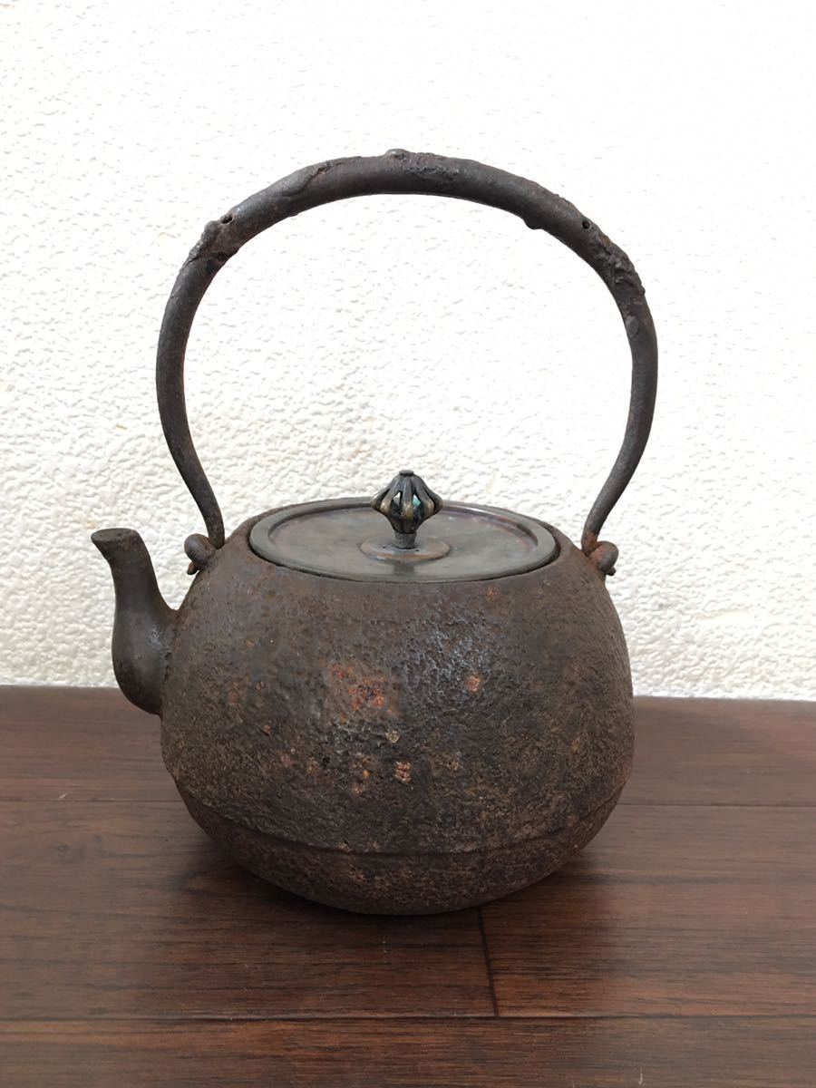 人気ブランドの 茶道具 鉄瓶 鋳物 工芸品 湯沸かし 茶器 煎茶 抹茶 未 