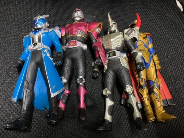 （ジャンクおもちゃ）仮面ライダーSDフィギュア、ソフビまとめ（龍騎、響鬼、オーズ、フォーゼ、ガイム・・）_画像2