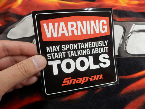 Snap-on（スナップオン）警告 ワーニング メッセージ ステッカー「WARNING DECAL」_画像2