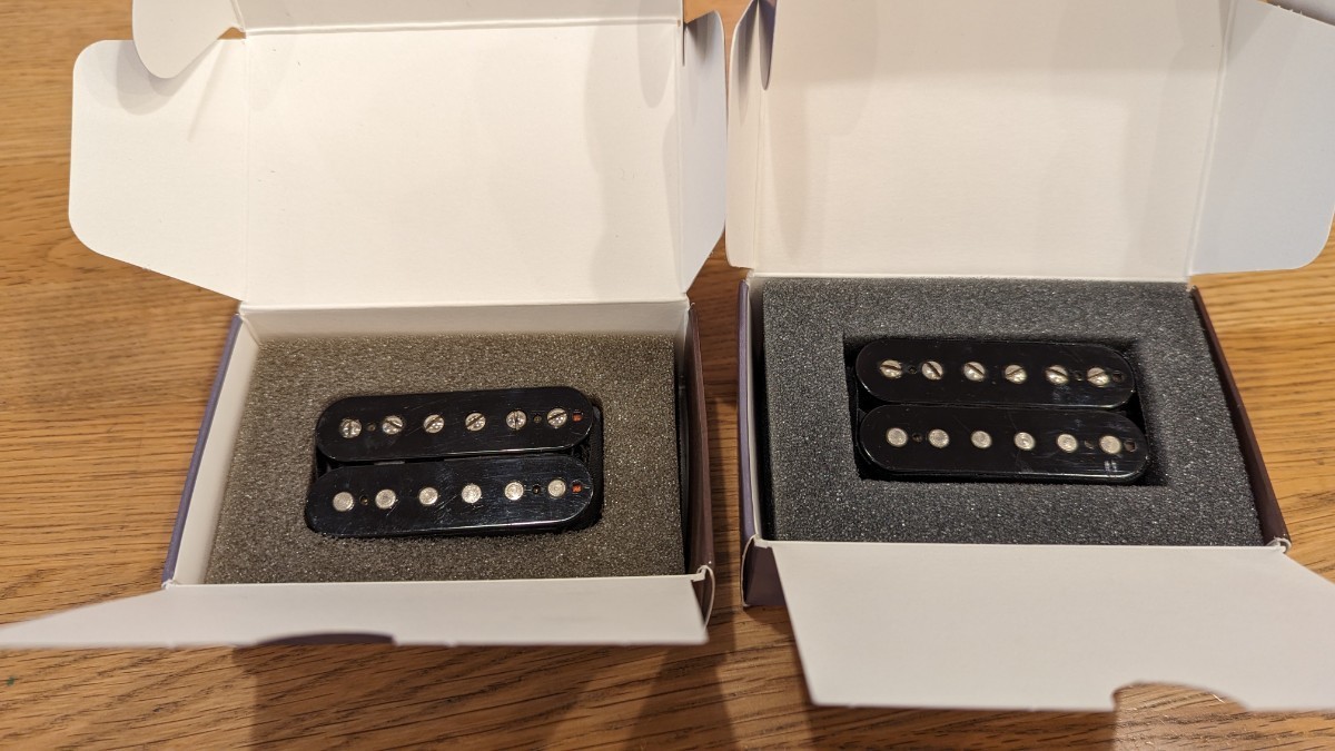 Seymour Duncan セイモアダンカンピックアップ Jazz Neck JNJ & 59 BL ハムバッカーセット 初期モデルVintage Pickup _画像1