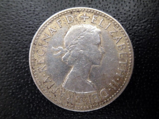 オーストラリア 銀貨 2枚 カンガルー 1フローリン 1954年 + 羊 1シリング 1961年 シルバーコイン 硬貨_画像6