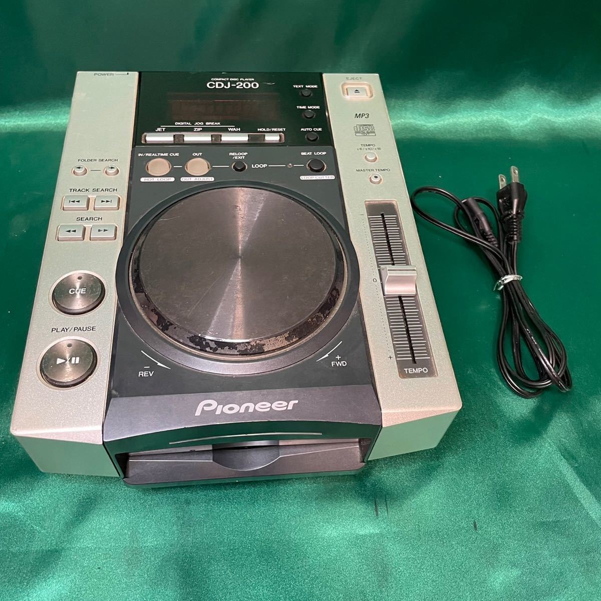Pioneer パイオニア CDJ-200 レンズクリーニング 電源コード付属 Pioneer パイオニアCDJ-200 レンズクリーニング電源コードA