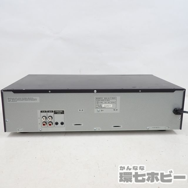 MW18◆SONY ソニー TC-WE475 ステレオWカセットデッキ 通電OK 動作NG ジャンク/カセットプレーヤー 送:-/140_画像10