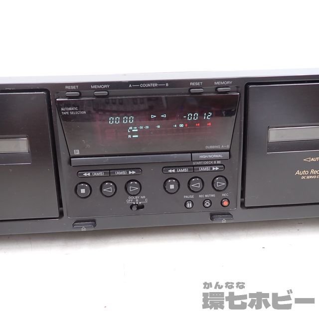 MW18◆SONY ソニー TC-WE475 ステレオWカセットデッキ 通電OK 動作NG ジャンク/カセットプレーヤー 送:-/140_画像4