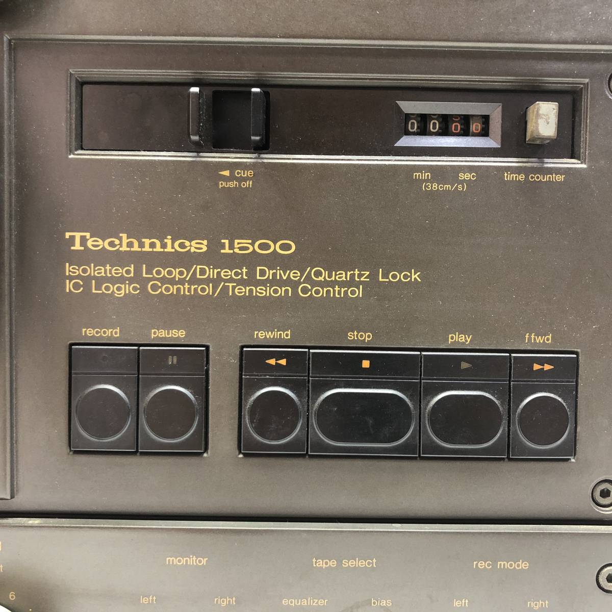 Technics RS-1500 U Technics Open Reel Deck + Reel    原文:Ｔｅｃｈｎｉｃｓ　ＲＳ－１５００Ｕ　テクニクス　オープンリールデッキ+リール　