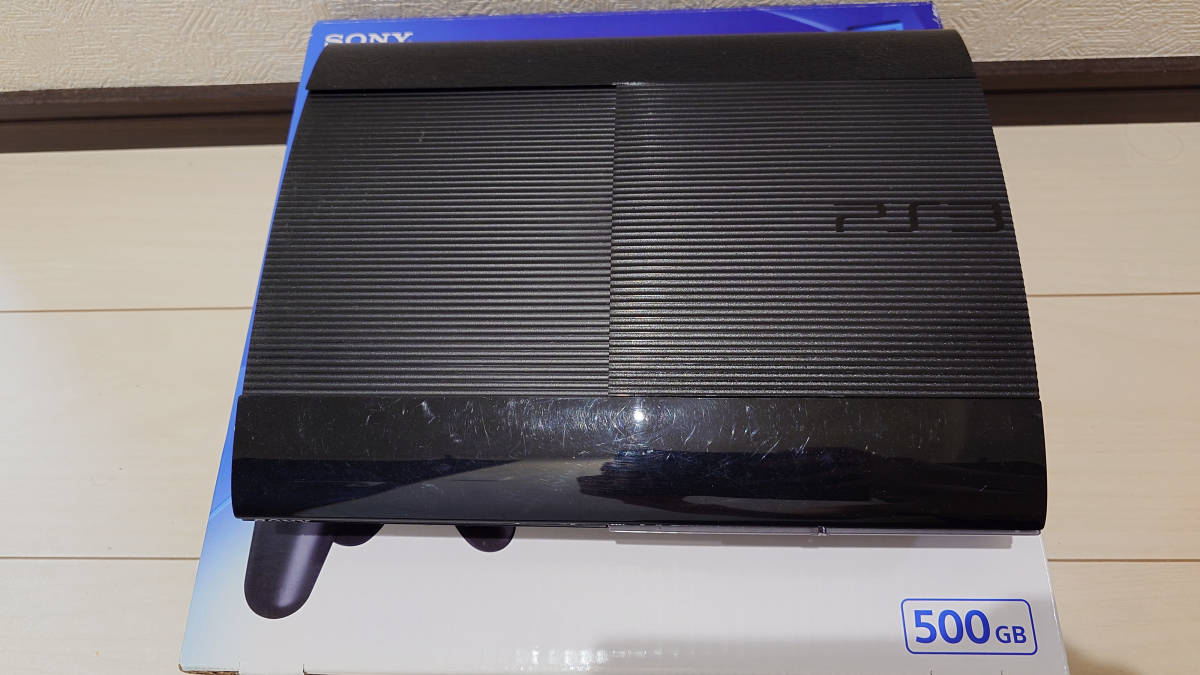 【PS3本体・中古】CECH-4300C Charcoal Black 500GB 【動作確認、初期化済】_画像2