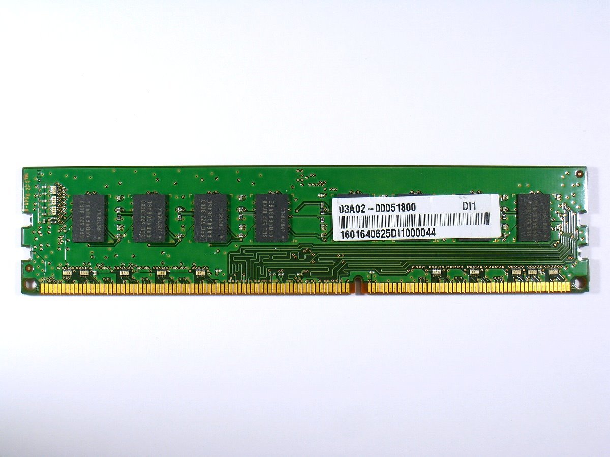 【中古】SAMSUNG PC3-12800 DDR3-1600 8GB M378B1G73EB0-CK0_画像2