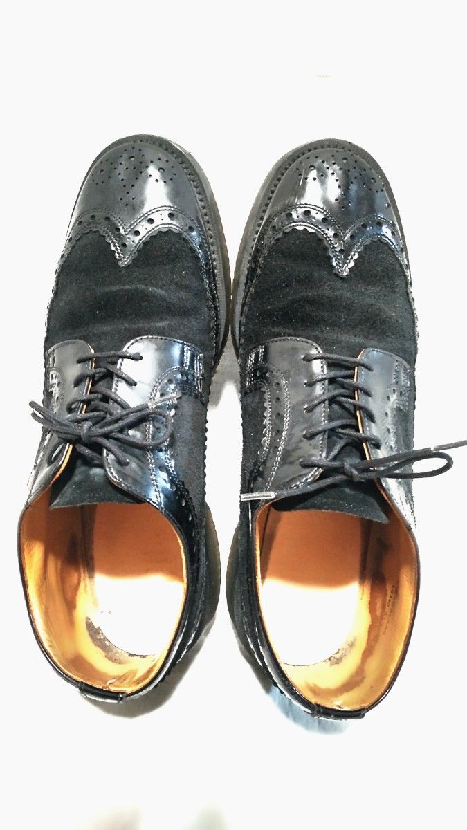 ジョージコックス ウイングチップ 靴 シューズ ブーツ 英国製 27.5　エディフィス EDIFICE スエード エナメル 