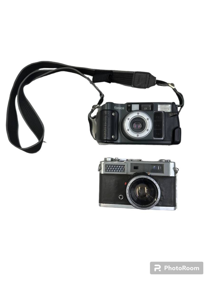 #3038　ジャンク コニカ Konica S 48mm 1:2 フィルター SL39C　フィルムカメラ　おまとめ　2台　現状品_画像1
